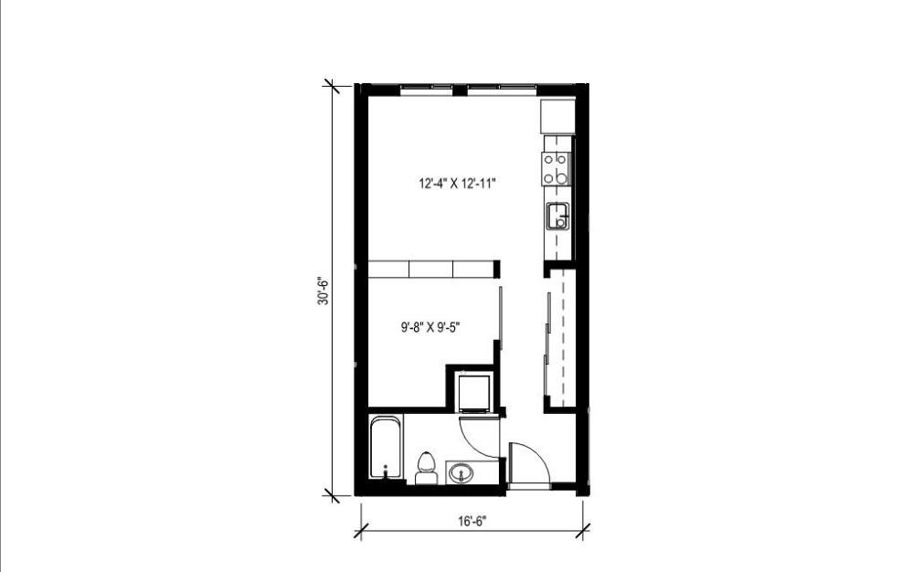 Urban 1 Bedroom - U1 - Affordable